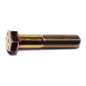 1/2"-20 x 2-1/2" Zinc Plated Grade 8 Steel Fine Thread Hex Cap Screws (8 pcs.)