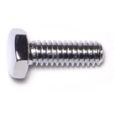 1/4"-20 x 3/4" Chrome Grade 5 Hex Cap Screws (10 pcs.)