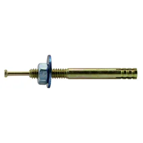 1/4" x 2-3/8" Zinc Blue Hammer Drive Anchors with Nuts and Washers (100 pcs.)