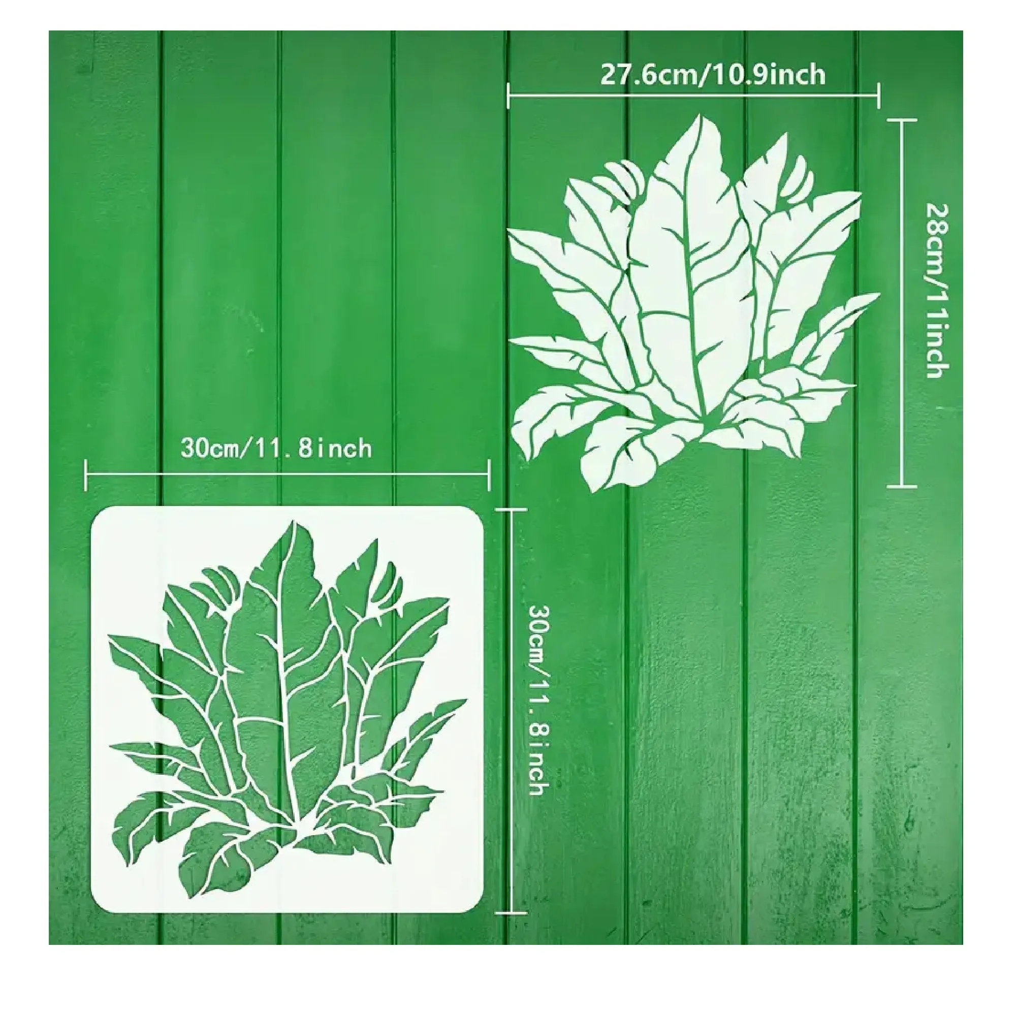 1Pc Banana Leaf Painting Stencil