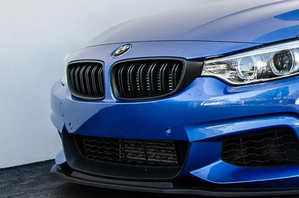 2014  BMW 4 Series (F32 / F33 / F36) M Inspired Dual Slat Kidney Grilles (Various Finishes) [Fits OEM F82 M4 & F80 M3]