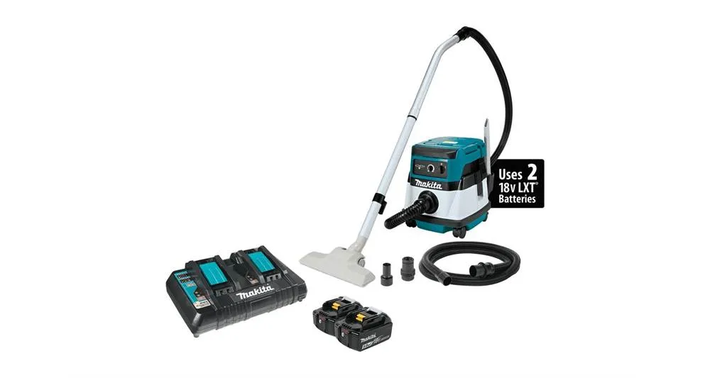 2020 Makita 18V X2 LXT® (36V) 2.1 Gallon HEPA Filter Dry Dust Extractor/Vacuum Kit (XCV04PT)