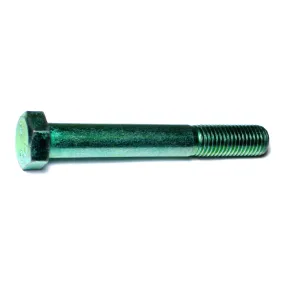 3/4"-10 x 5-1/2" Green Rinsed Zinc Grade 5 Hex Cap Screws (13 pcs.)