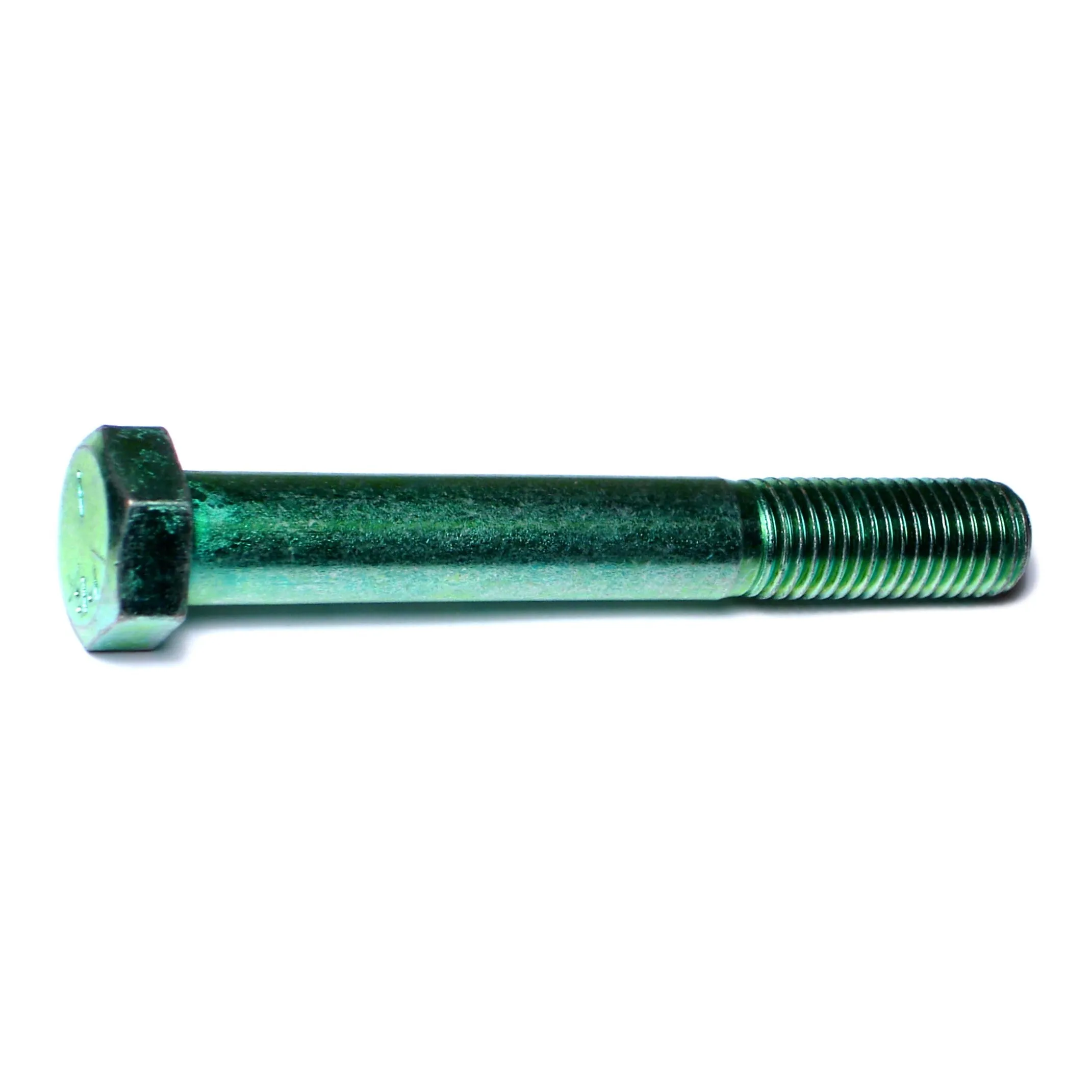 3/4"-10 x 5-1/2" Green Rinsed Zinc Grade 5 Hex Cap Screws (13 pcs.)