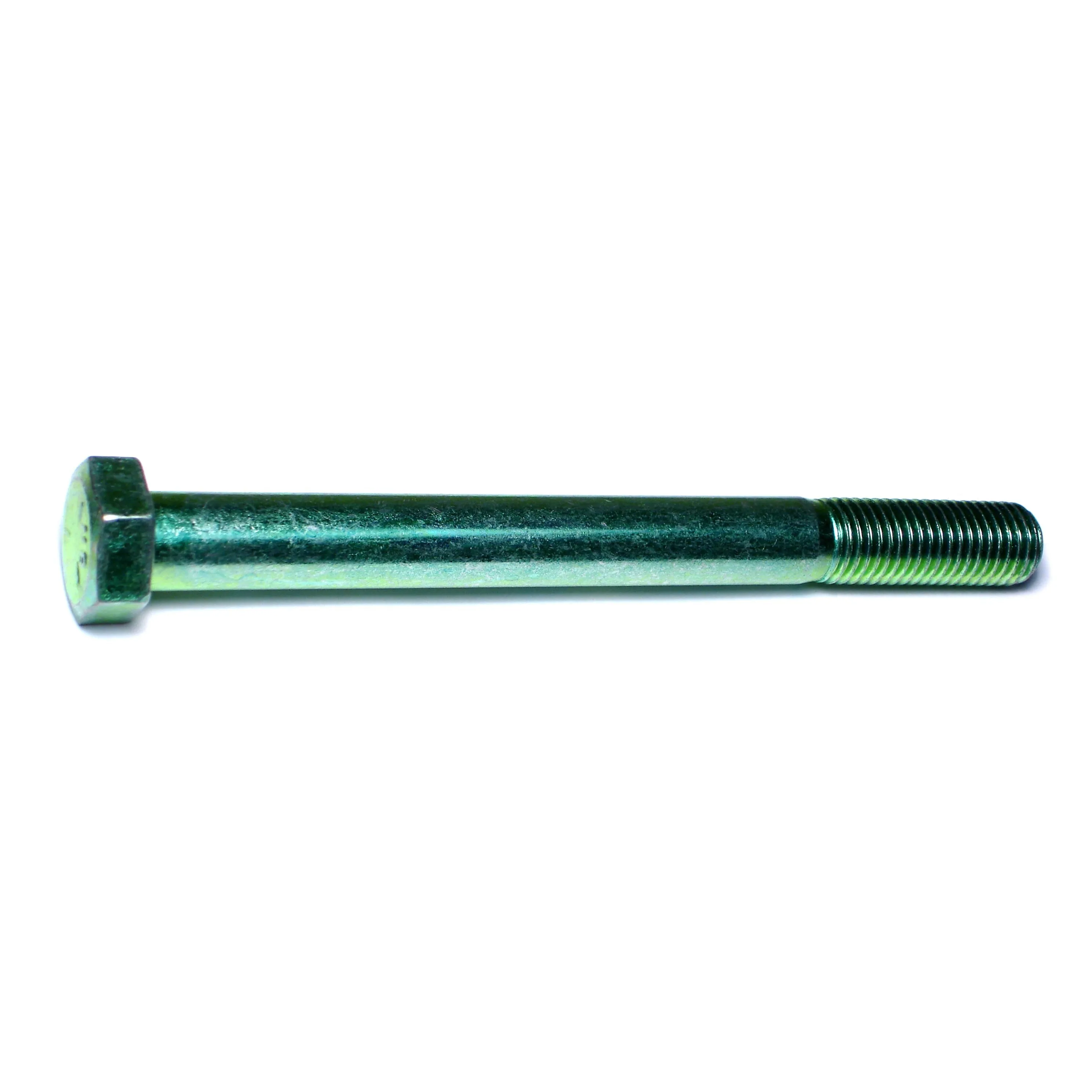 3/4"-10 x 8" Green Rinsed Zinc Grade 5 Hex Cap Screws (10 pcs.)