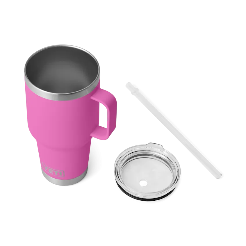 35 oz. / 1L Straw Mug w/ Straw Lid - Wildflower Fuchsia