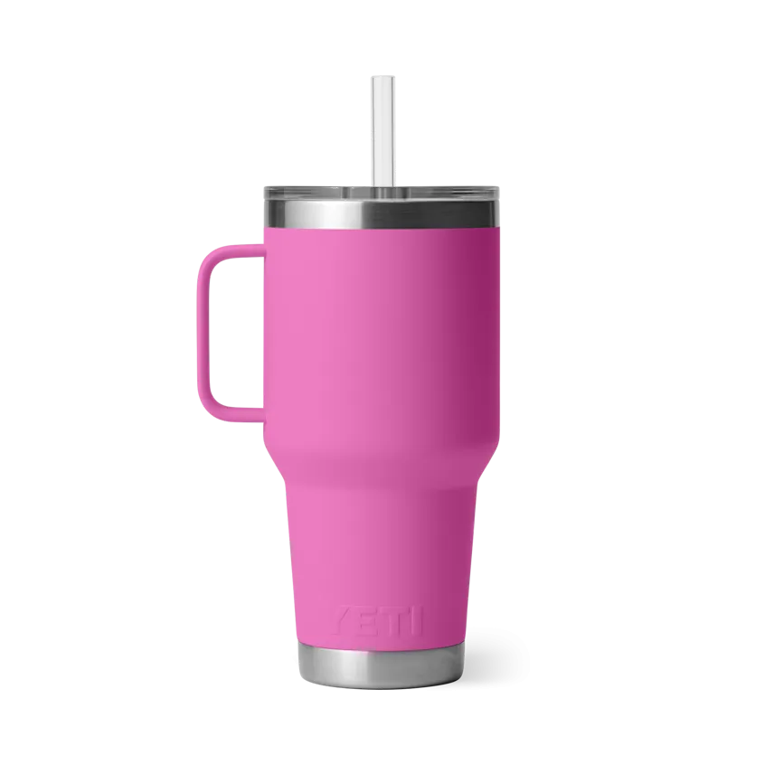 35 oz. / 1L Straw Mug w/ Straw Lid - Wildflower Fuchsia