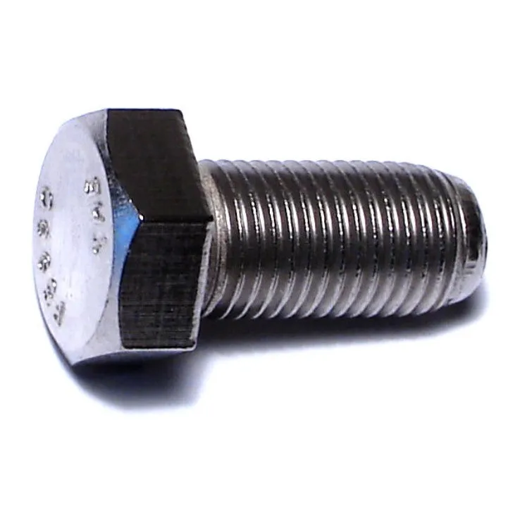 3/8"-24 x 3/4" 18-8 Stainless Hex Cap Screws (8 pcs.)