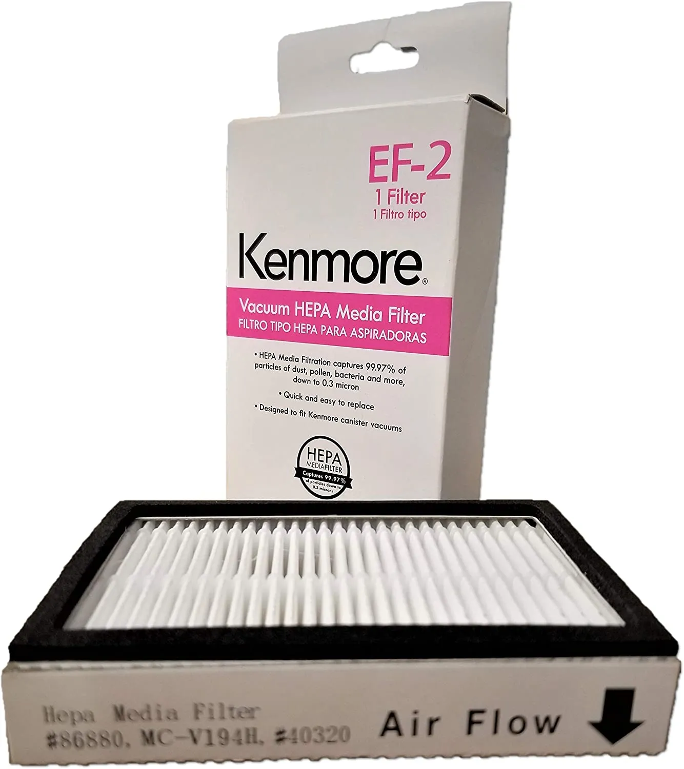 6 Kenmore O/U HEPA Bags 53294   1 Sears Kenmore EF-2 Filter 86880