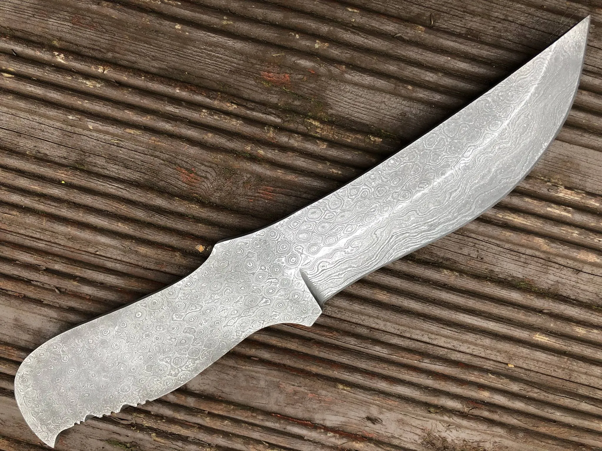 9 Inches Damascus Steel Blade - BL90