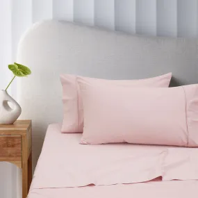 Accessorize 400TC Blush Bamboo Cotton Sheet Set 40cm Wall Single