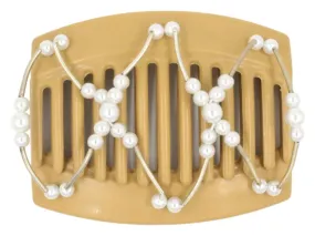 African Butterfly Thick Hair Comb - Beada Tube Blonde 40