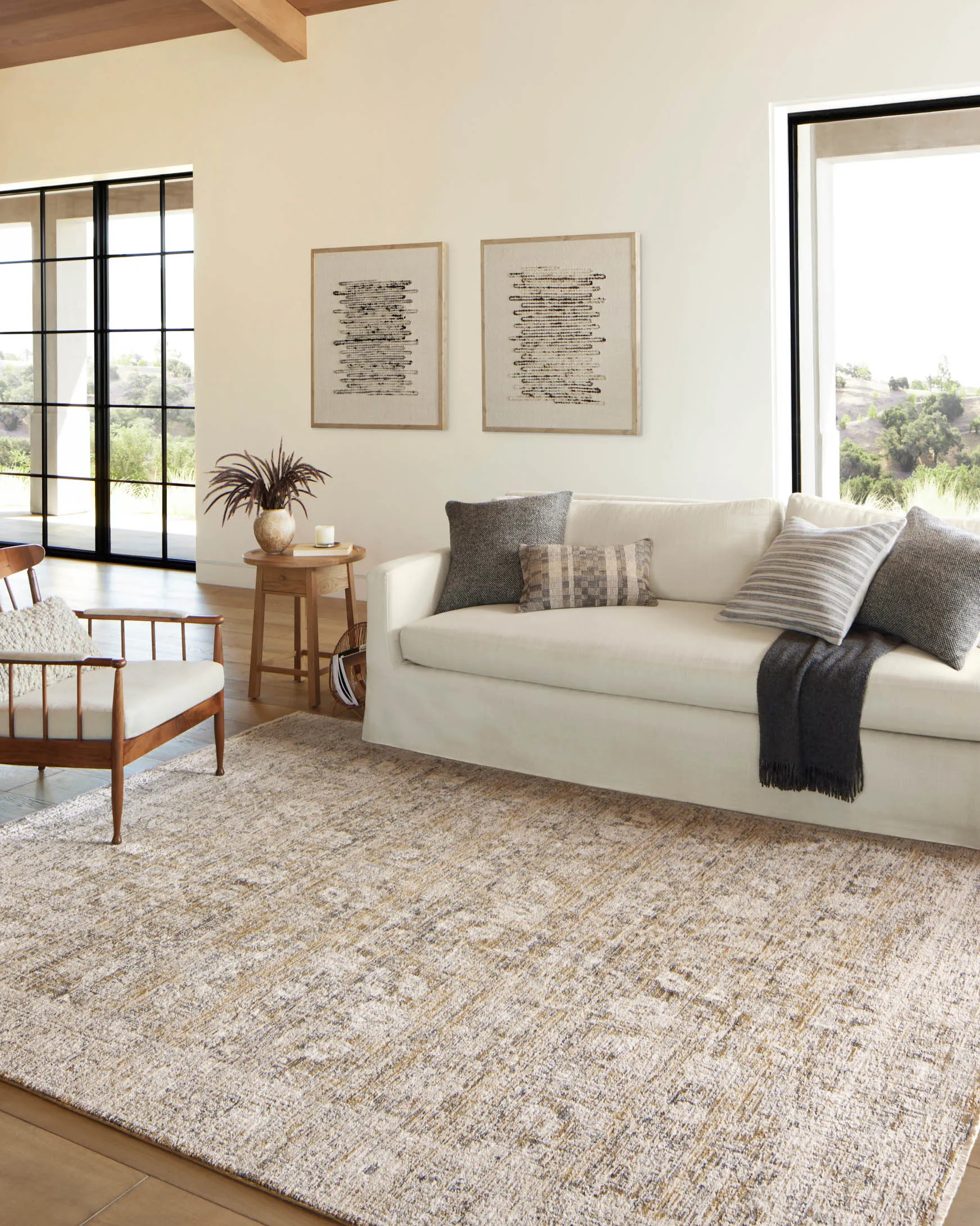 Amber Lewis x Loloi Alie Rug - Gold Beige