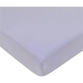 American Baby - Supreme 100% Natural Cotton Jersey Knit Fitted Crib Sheet, Lavender