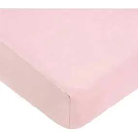 American Baby - Supreme 100% Natural Cotton Jersey Knit Fitted Crib Sheet, Pink