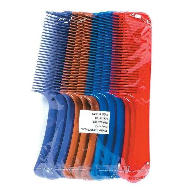 Annie Bush Comb Bulk 9In Asst Color