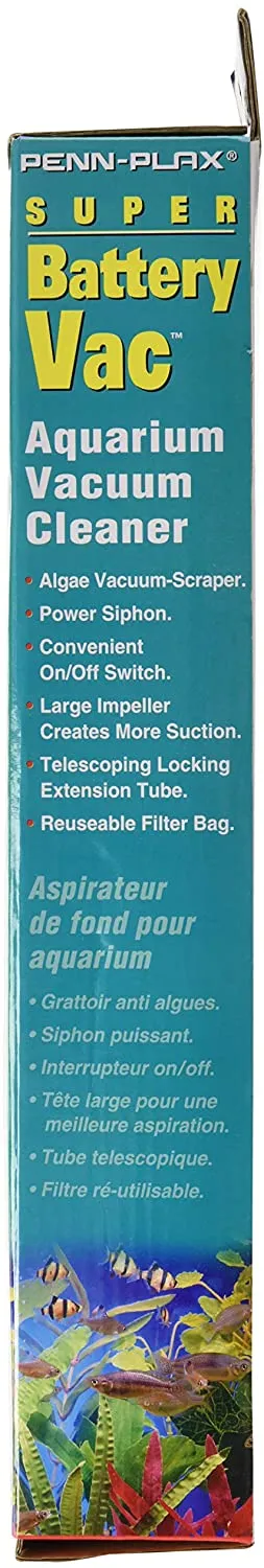 Aquarium Vacuum Cleaner - Penn Plax Super Battery Powered Gravel Cleaner