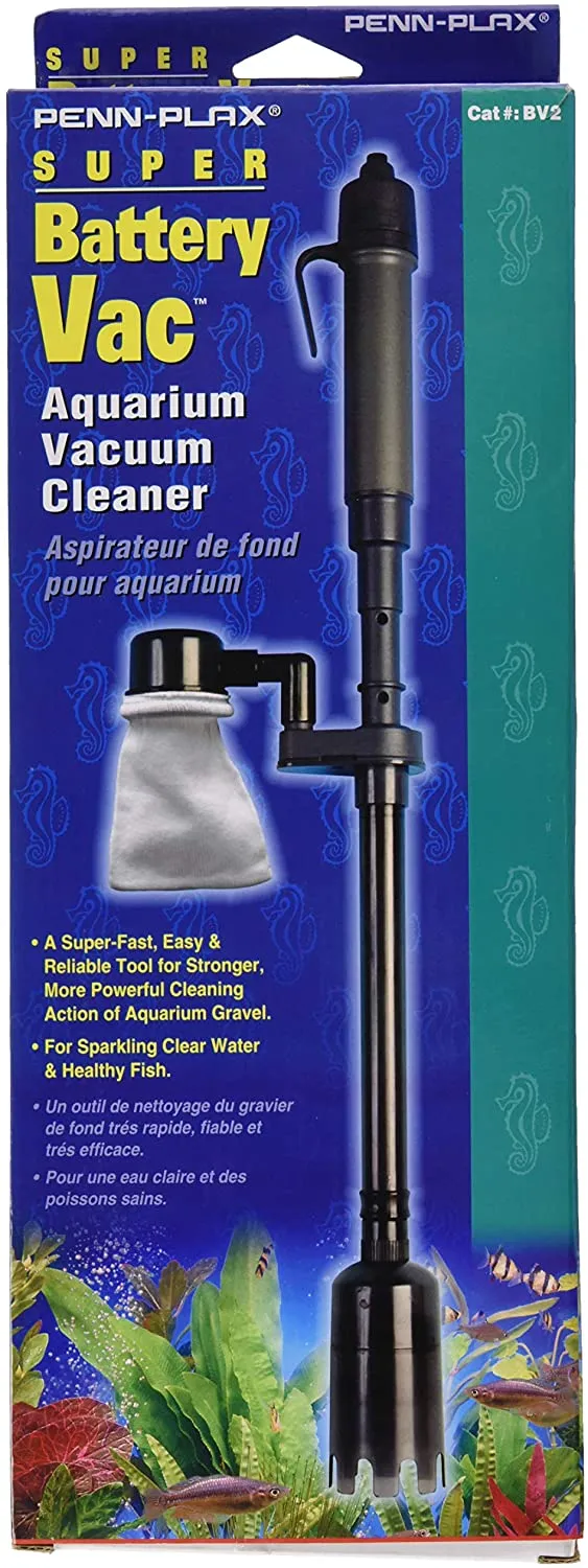 Aquarium Vacuum Cleaner - Penn Plax Super Battery Powered Gravel Cleaner