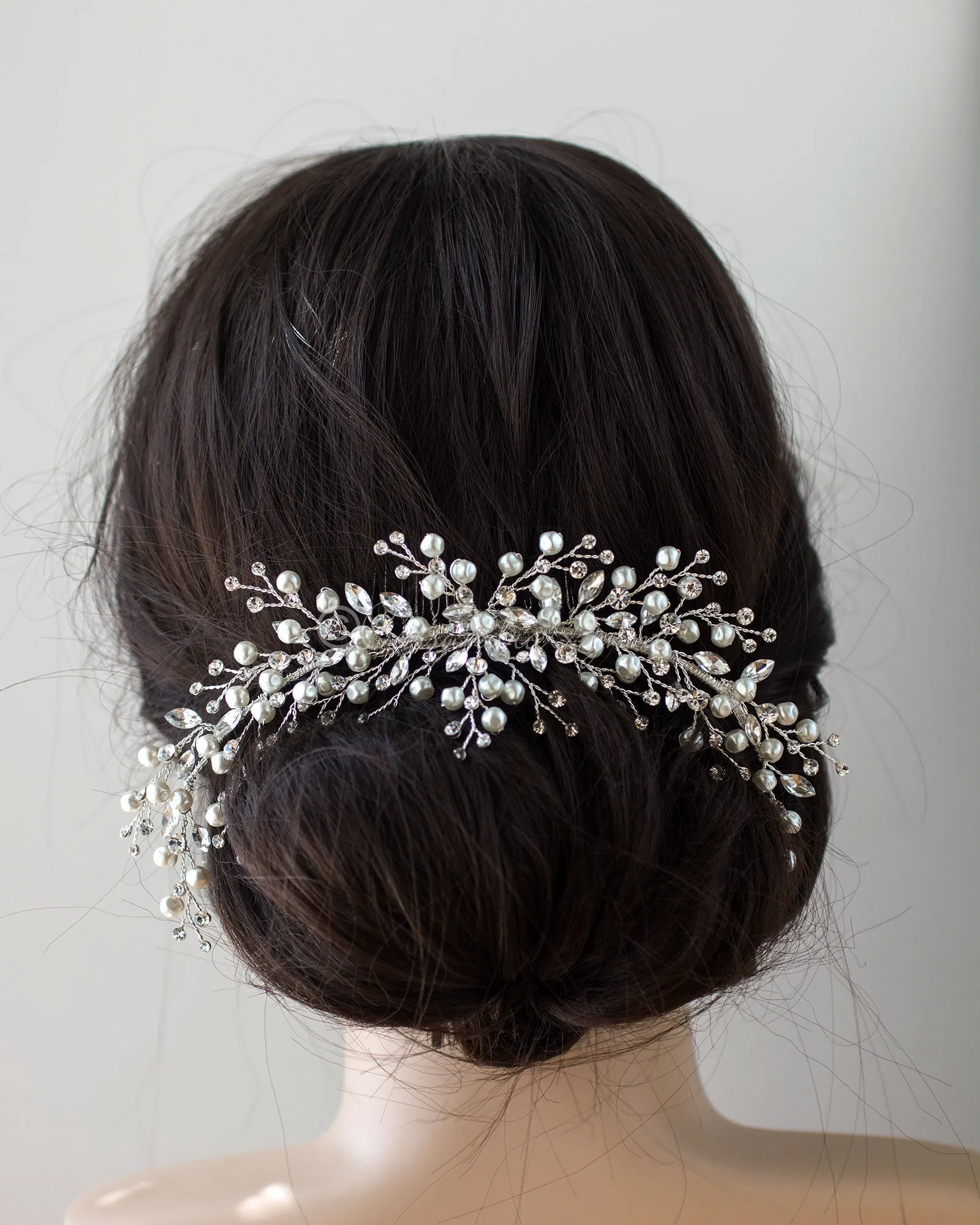 Baroque Pearls and Crystals Bridal Headpiece