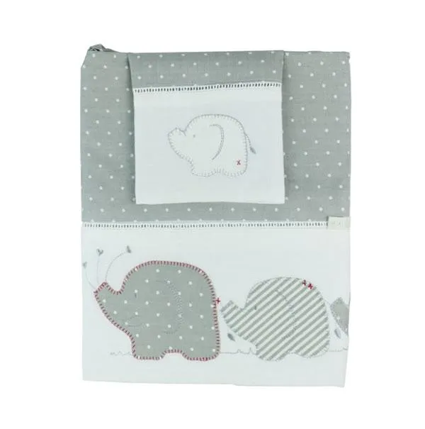 Bassinet Sheet Set (3pc) - Petit Elephant