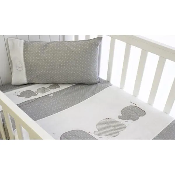 Bassinet Sheet Set (3pc) - Petit Elephant