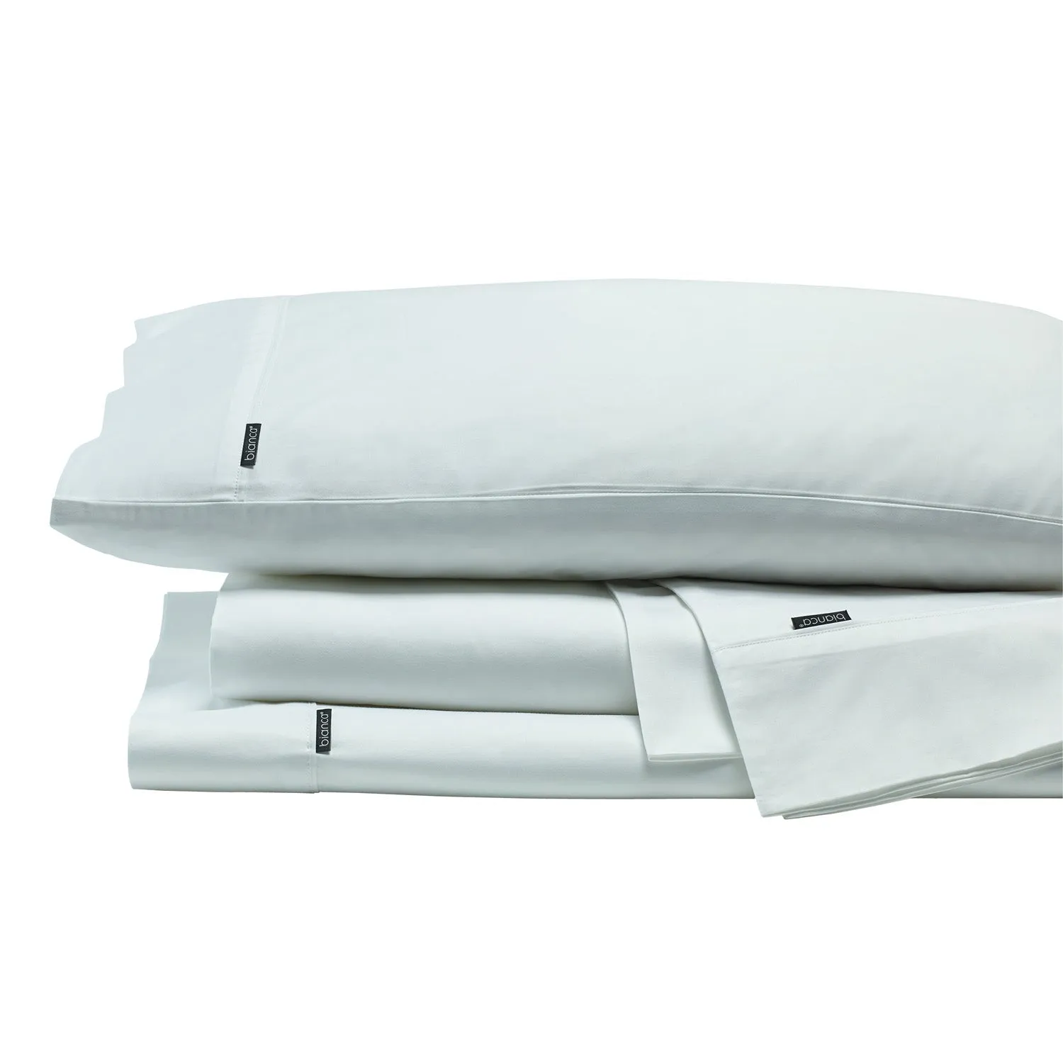 Bianca KINGSTON 500 THREAD COUNT COTTON SATEEN SHEET SETS WHITE