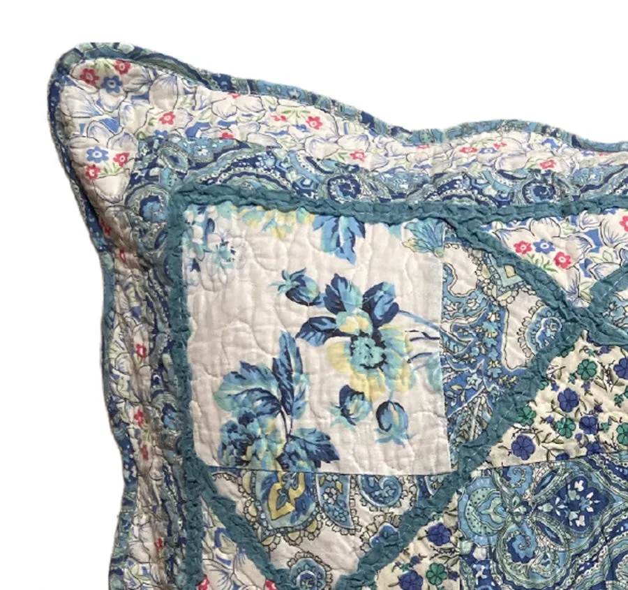 Blue Bouquet European Pillowcase