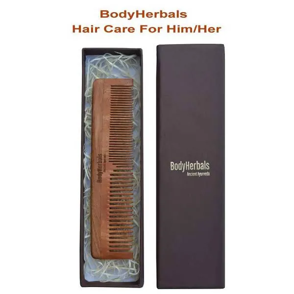 Bodyherbals Neem Wood Double Tooth Dressing Comb