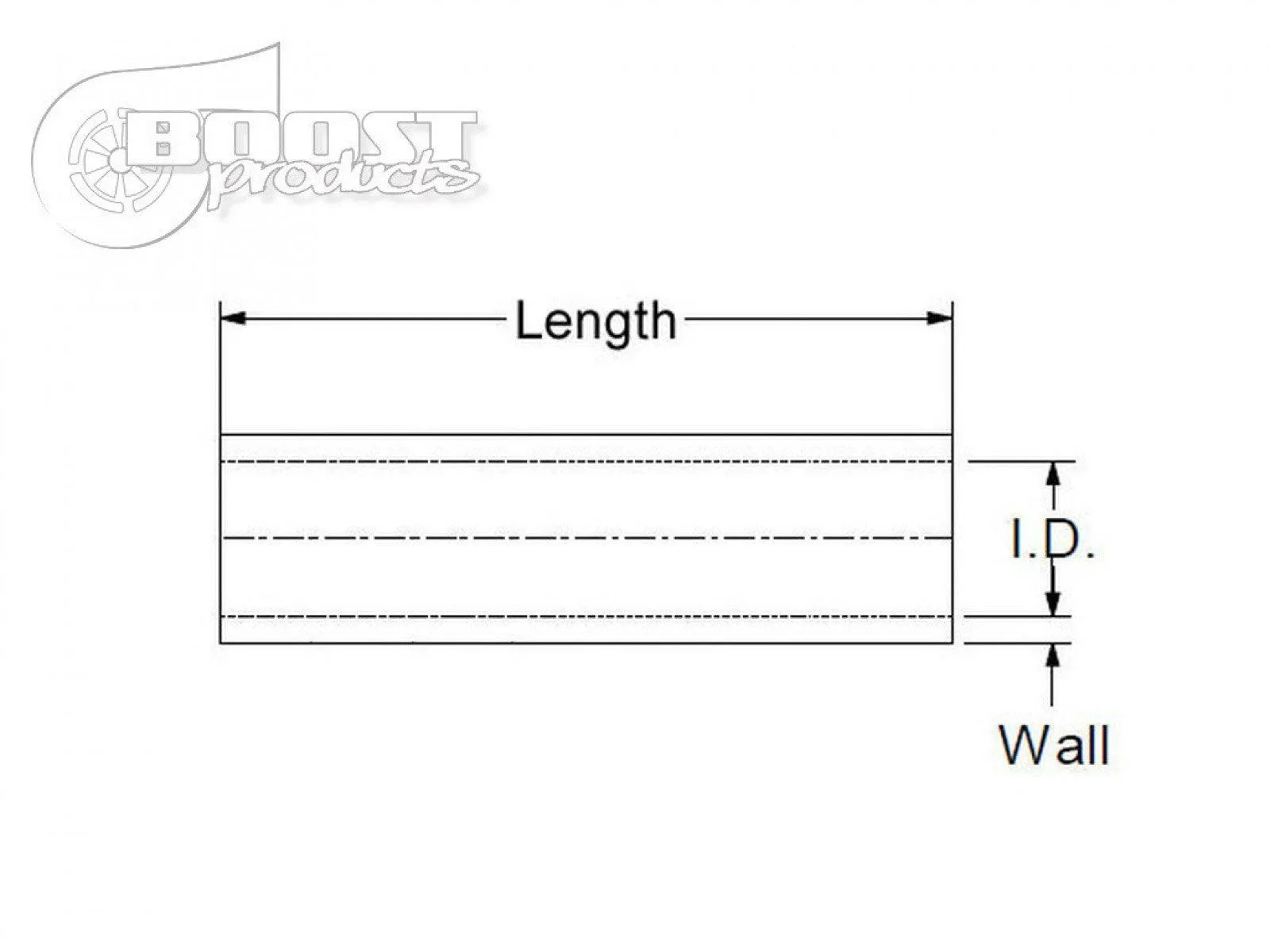 BOOST Products Silicone Coupler 28mm (1-1/8") ID, 75mm (3") Length, Black