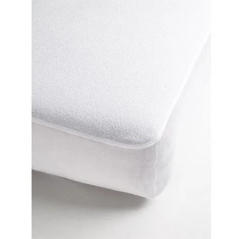 Brolly Sheet - Mattress Protector Waterproof Towelling - Fitted Single Bed