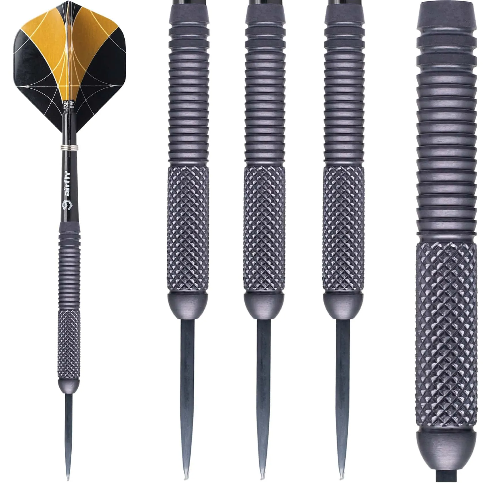 *Caliburn Marshal Darts - Steel Tip - 90% - M2 - Black Titanium