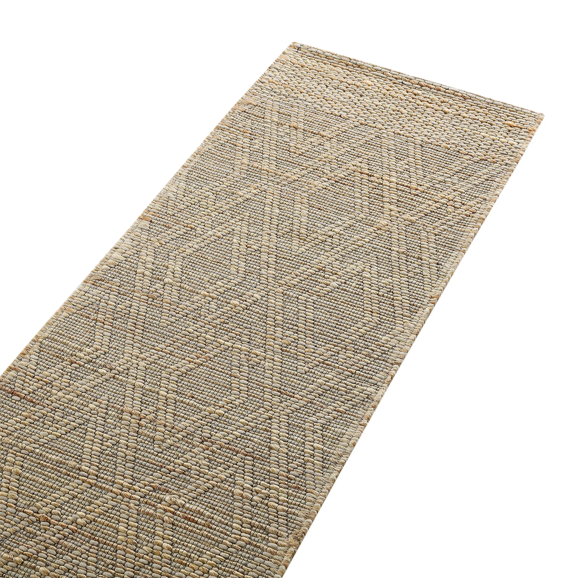 Cambria Wool and Jute Handwoven Patterned Runner