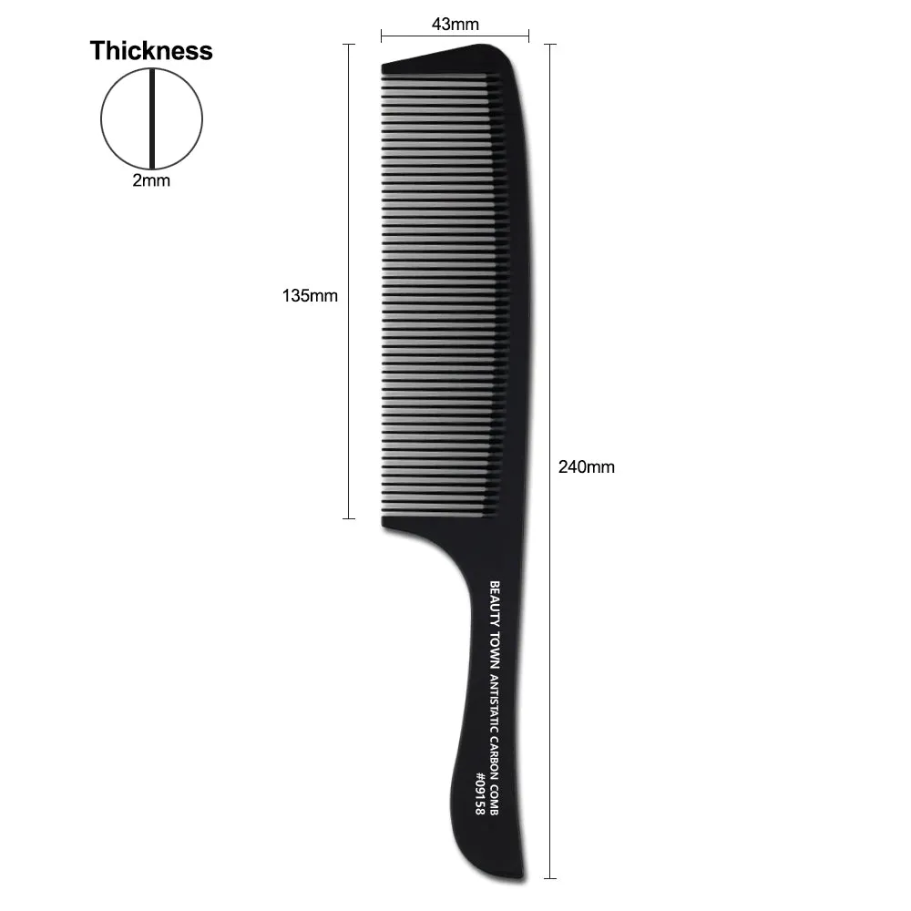 CARBON CLIPPER COMB (240 X 43 X 2 MM)