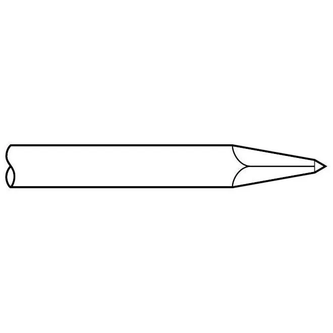 Chipping Hammer - .680 Round Shank  Round 12" Moil Point Chisel