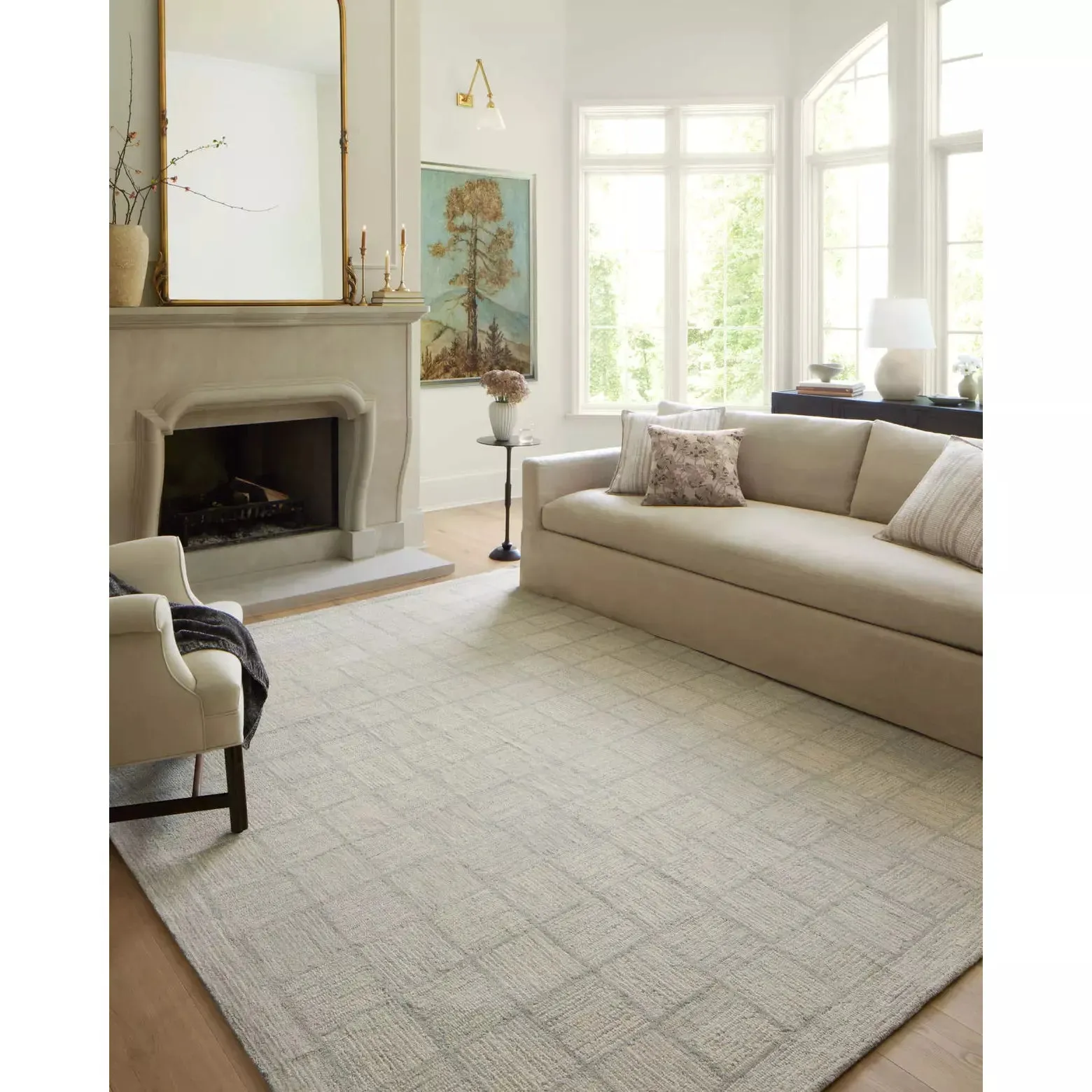 Chris Loves Julia Francis Silver/Sky Rug