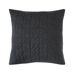 Cisco Charcoal European Pillowcase by Bambury