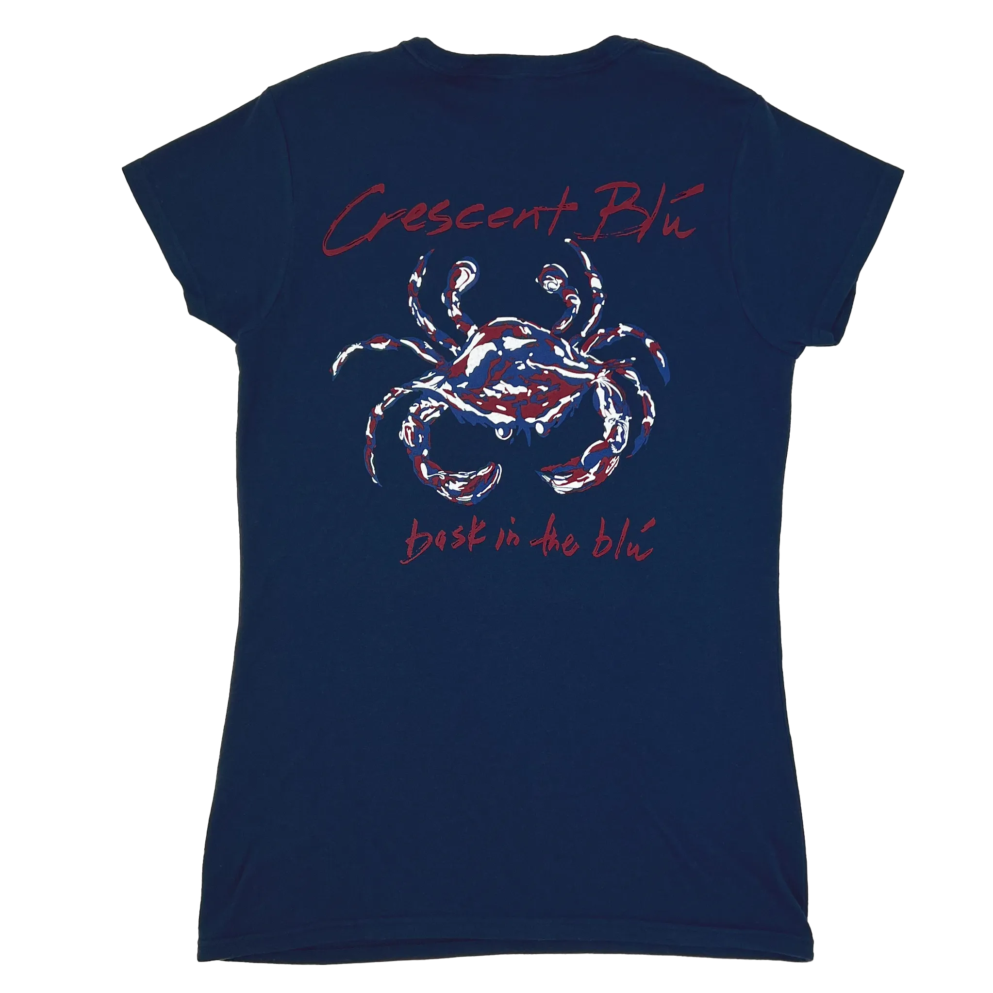 Crimson and Navy Crab Ladies Tee