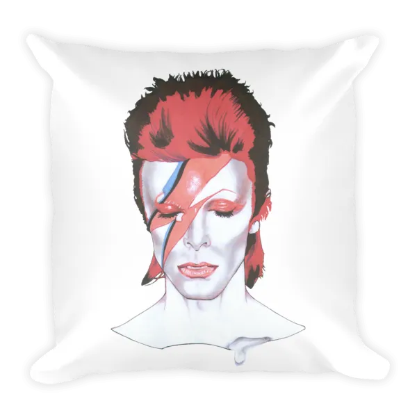 David Bowie The Legend Cushion by Robert Bowen