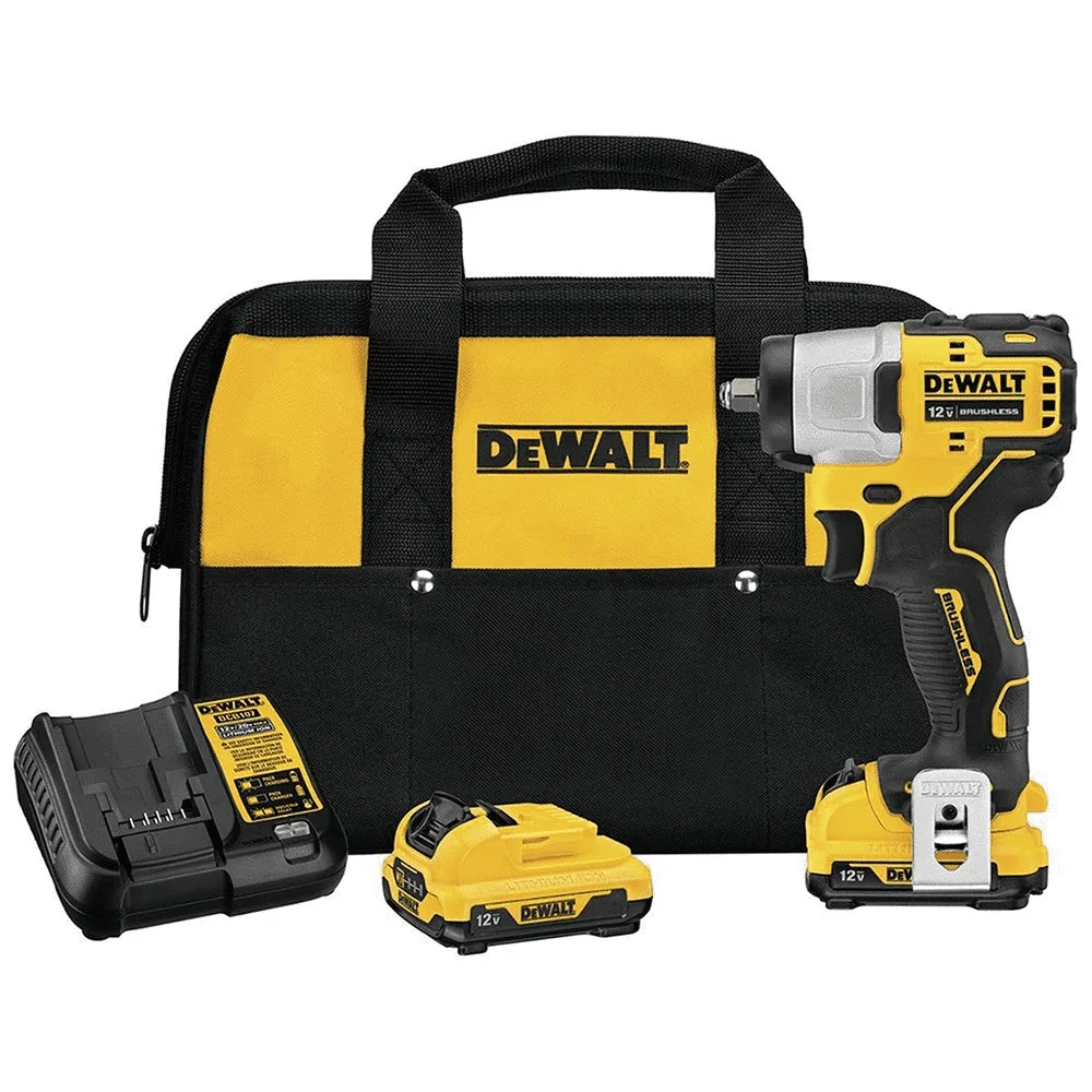 DeWALT DCF902F2 12V MAX XTREME Brushless 3/8 Inch Cordless Impact Wrench Kit