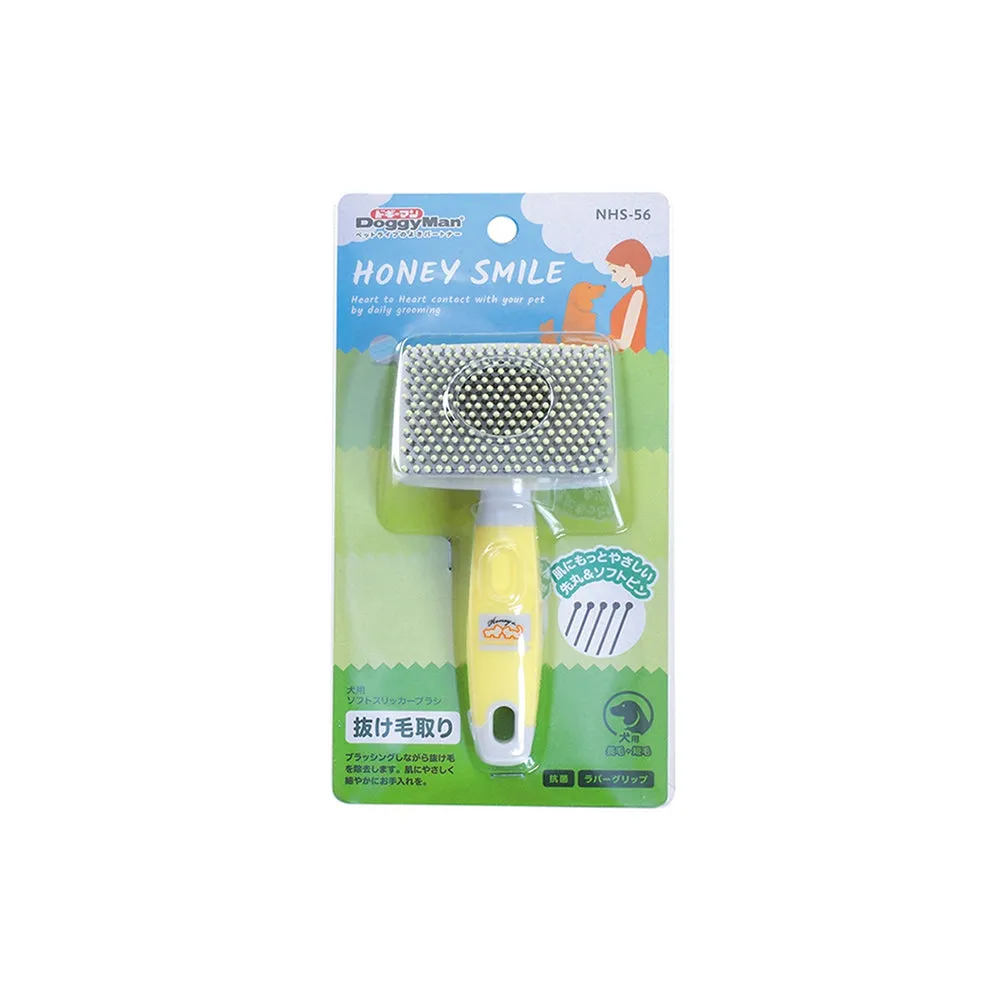 Doggyman Honey Smile Soft Round Tip Slicker Brush (NHS-56)