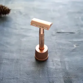 Double Edge Safety Razor Shaving Kit -  Rose Gold