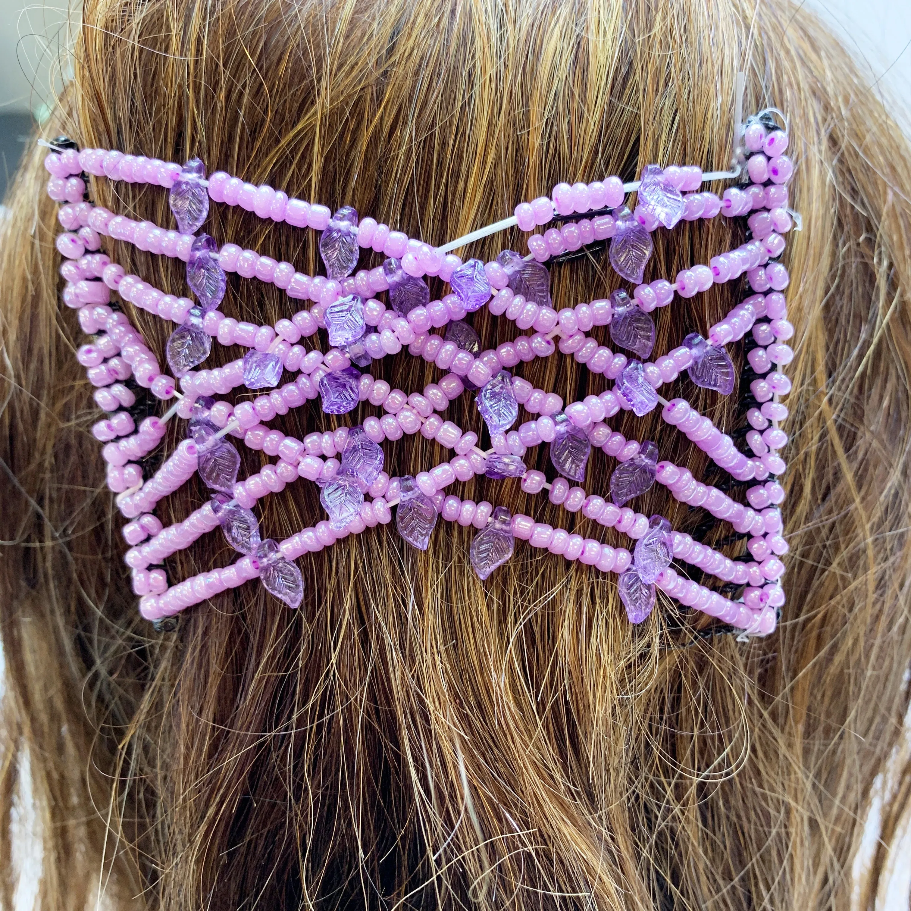 Elastic Beaded Hair Combs