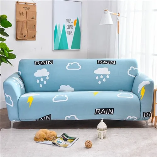 Elastic Slipcover Cartoon Deer Sofa Cover