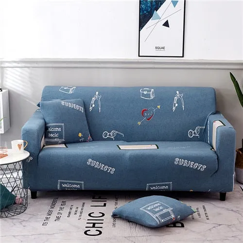 Elastic Slipcover Cartoon Deer Sofa Cover