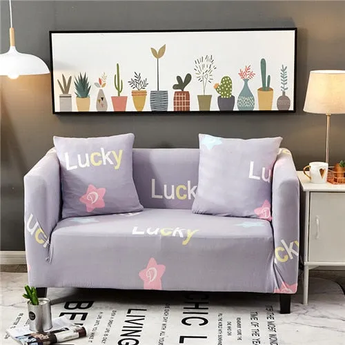 Elastic Slipcover Cartoon Deer Sofa Cover