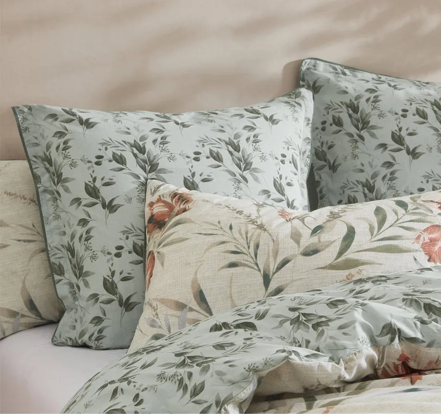 Elise European Pillowcase Sage