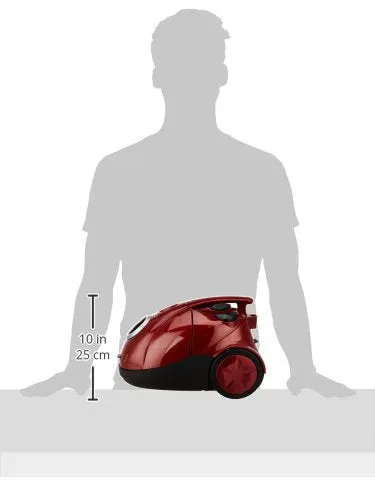 Eureka Forbes Quick Clean DX 1200-Watt Vacuum Cleaner for Home with Free Reusable dust Bag (Red)