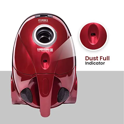 Eureka Forbes Quick Clean DX 1200-Watt Vacuum Cleaner for Home with Free Reusable dust Bag (Red)