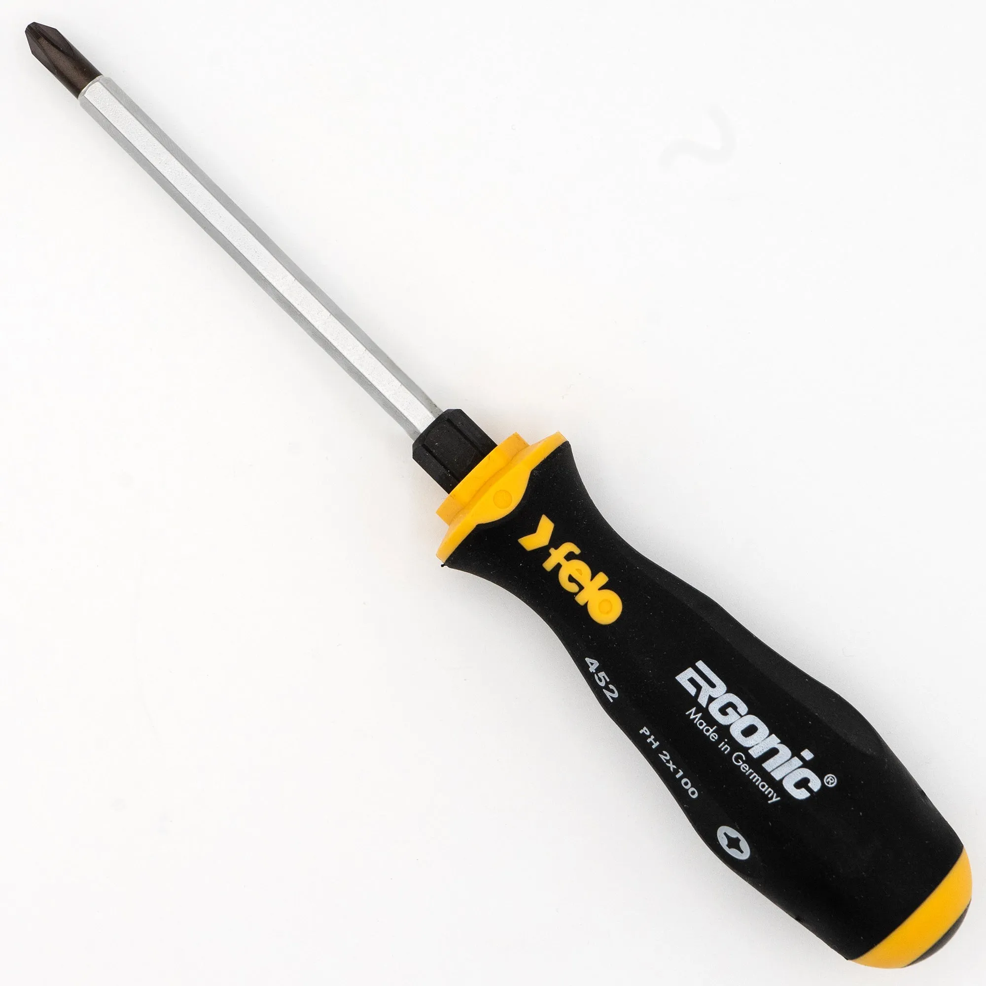 Felo 64533 Phillips #2 x 4" Ergonic Chiseldriver with Hammer Cap Flat Blade Screwdriver