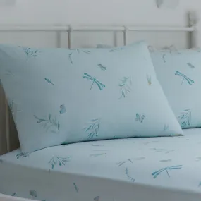 Fifi 28cm Fitted Bed Sheet Set by Dreams & Drapes Decorative in Duck Egg